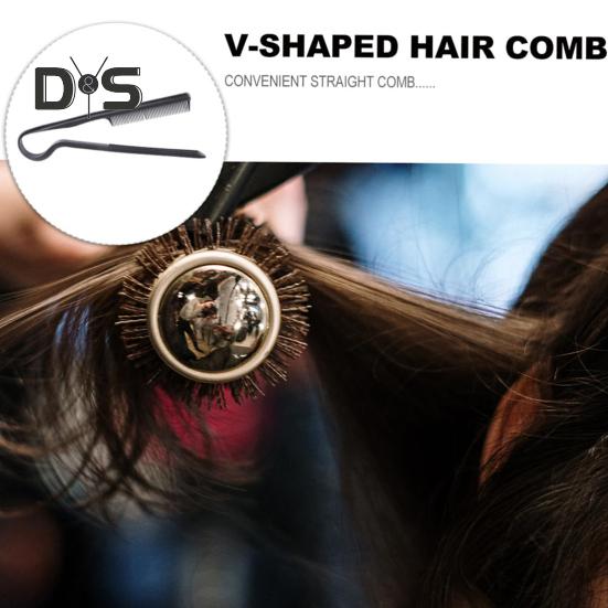 V-Shaped Hair Straightening Comb Folding Home Salon Women Hair Straightener Detangle Comb Brush Portable Hair Hairdressing Styling Tools