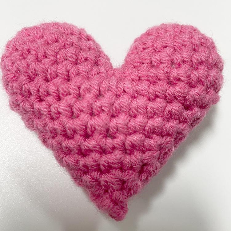 Cute Crochet Heart Lovely Handmade Hearts Clothes Decor Friends Gift