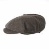 [Withmoons] Simple Wool Casquette Hat for Autumn/Winter, Men's & Women's SL3525 (Darkbrown)