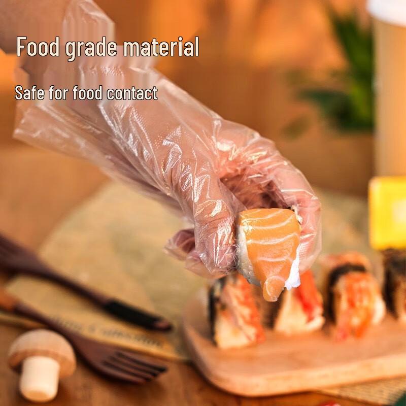 Sapphire Blue Disposable Food-Grade Gloves