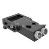 15° Angle Black Woodworking Hole Punch Locator & Oblique Hole Setter Tool for Wood Board Installation