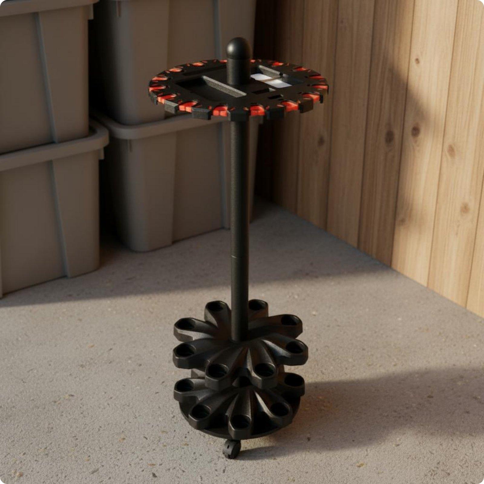 16-Slot Fishing Rod Holder Large Capacity