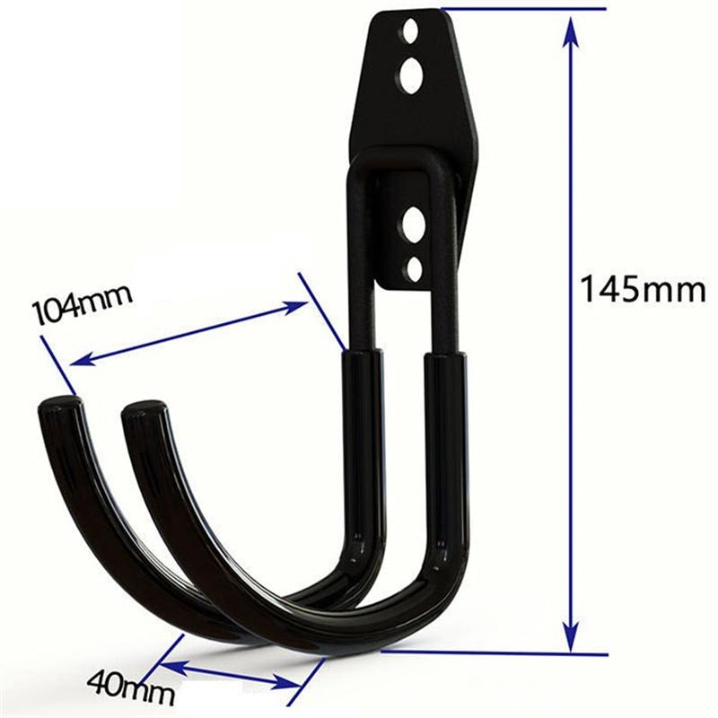 2025+ 2 Pack Garage Hooks Double Hooks Wall Hooks for Wall Mount Heavy Duty Storage Power Tools Ladder Utility