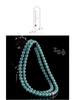 Blue Water Jade Bead Necklace - Ice Type, 6.5mm-12mm Beads, Women's Sweater Chain