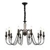 Luxury All-Copper French Chandelier: Retro Candle Pendant for Living Room, Dining Room, or Master Bedroom