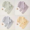 Baby Cotton Autumn Long Sleeve And Pants Set With Antibacterial Fabric For Toddler Warmth