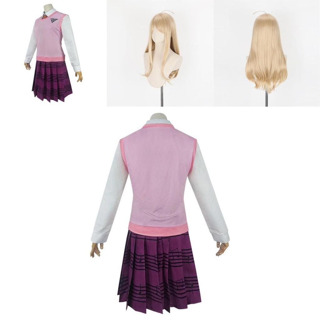 Danganronpa V3 Akamatsu Kaede Cosplay Costume Full Set Exquisite Uniform Design