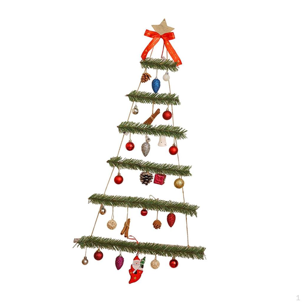 Weihnachts-Wandbehang Ornament Holzstern Leiter Türdekoration für Draußen Feiertag