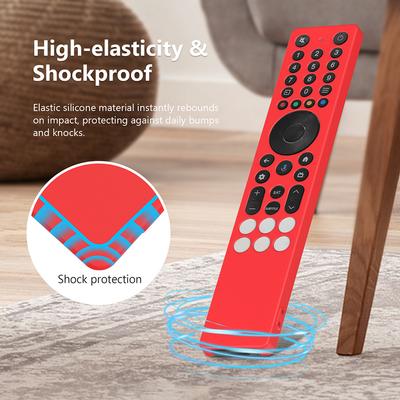 For TCL RC833A Silicone Remote Control Case with Lanyard Protective Cover Anti-Scratch Television RC Shell Smart TV Accessories