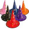 Halloween-Umhang, feine Verarbeitung, Cosplay-Kostüm, Anzieh-Sternmuster-Hut für Halloween-Weihnachtsfeiern