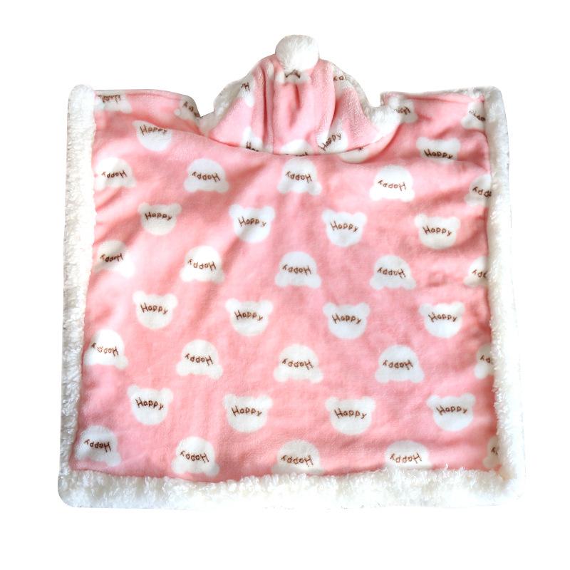 Toamnă și iarnă Pijamale călduroase șal pentru animale de companie Plus flanel îngroșat de catifea Pătură pentru pisici Pătură pentru câini mici Cuvernă pentru câini