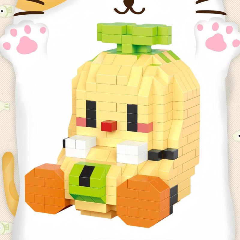 KNWE BUILT Giocattoli con Blocchi da Costruzione Micro Mini Modelli di Frutta a Cartoni Animati - Perfetti per i Bambini per Esplorare la Frutta Giocattolo Puzzle Regalo di Festa per Bambini