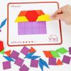 155pcs Wooden Shape Matching Jigsaw Puzzle Board Set Colorful Montessori Learning Cognitive Educational Toys For Children Kids