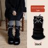 Winter Girls' Korean Style Bow Knot Ruffle Knit Leg Warmers