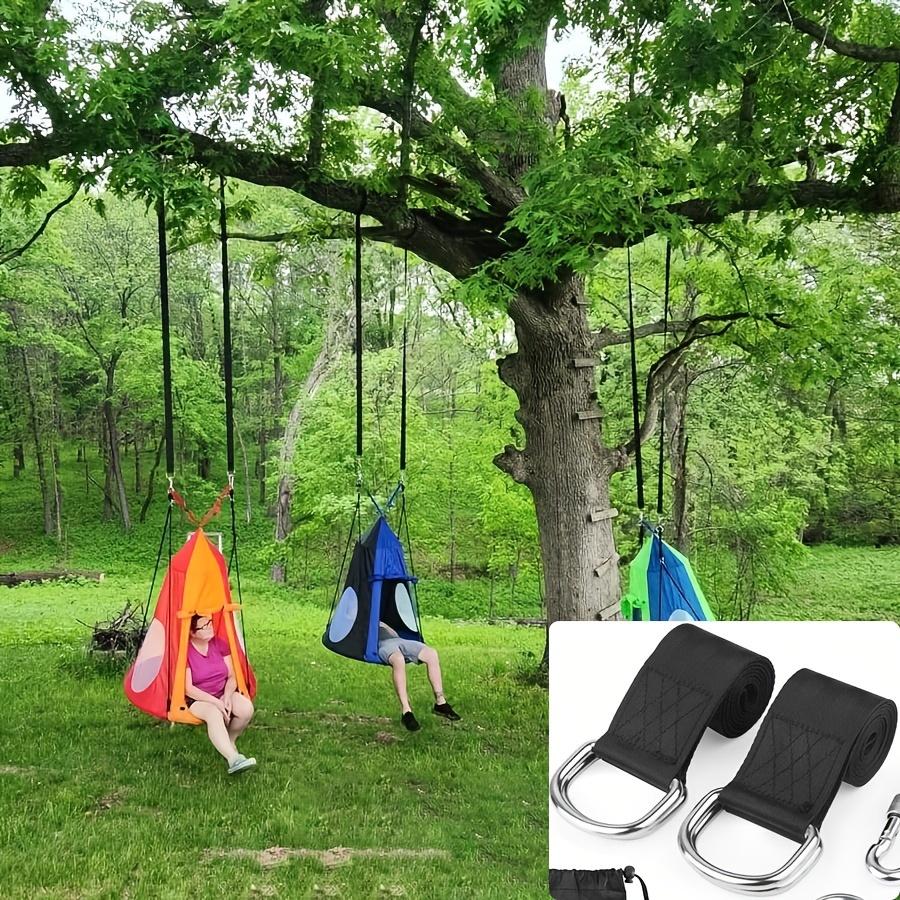 Durable Camping Hammock Slings Featuring Safety Locks, Ideal for Various Outdoor Swing Hammock Accessories In Amusement Parks.