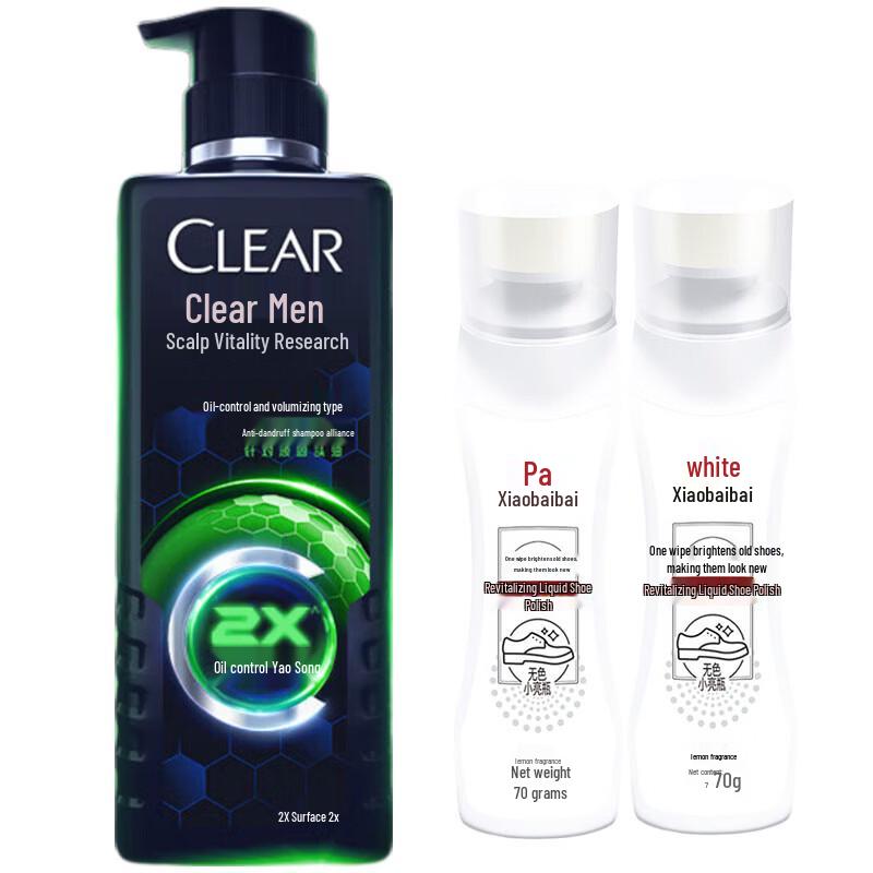 Clear Oil Control Shampoo & Shoe Polish Value Pack