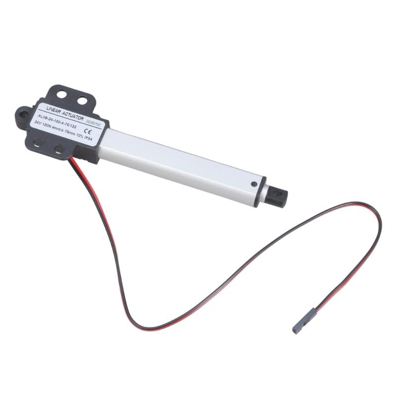 Small Electric Linear Actuator 24V Low Noise Short Circuits Protections Telescopic Small Motion Actuator Easy To Use