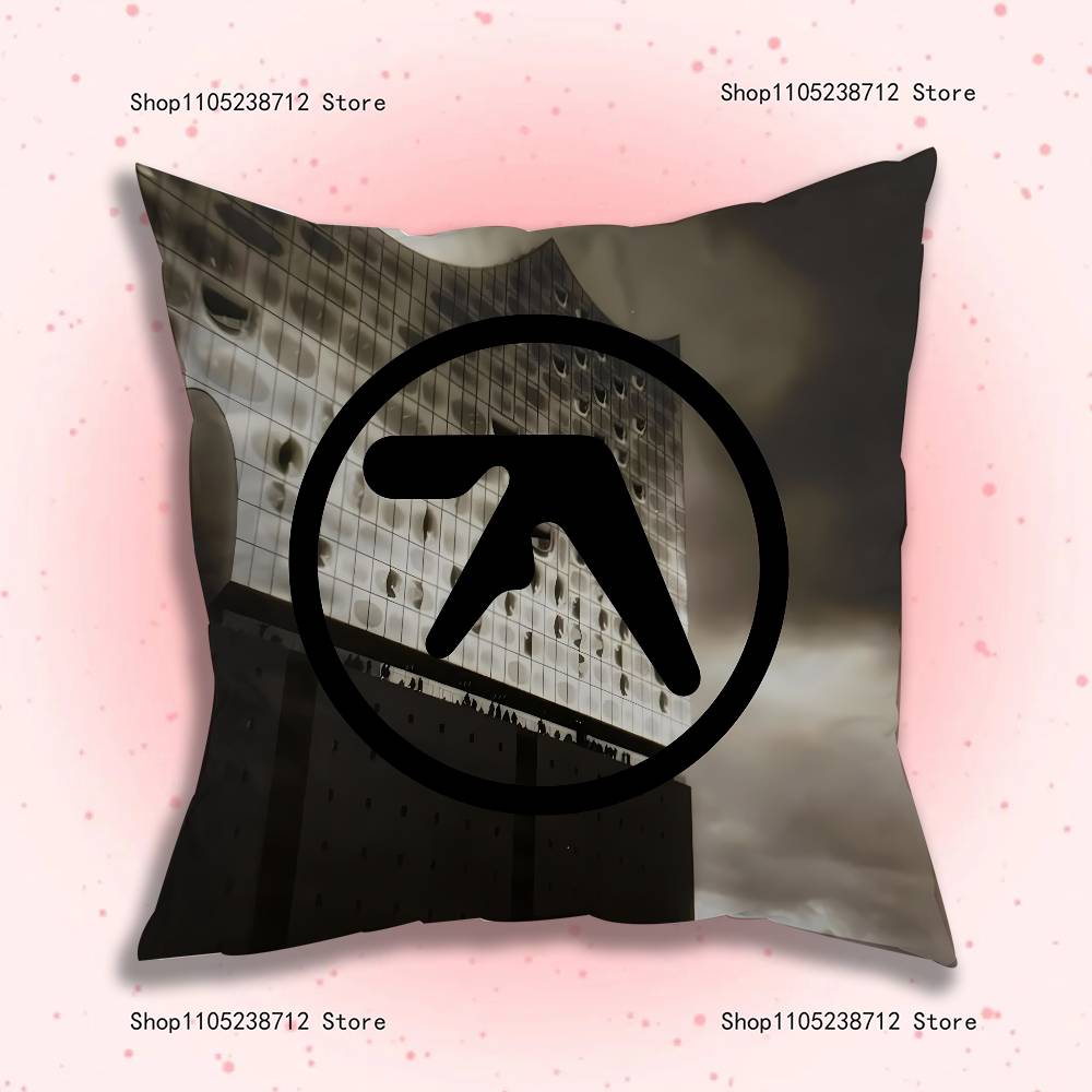 DJ A-Aphex T-Twin Kissenbezüge Cartoon Sofa Dekoratives Zuhause Beidseitig bedruckt Kurzer Plüsch Niedlicher Kissenbezug
