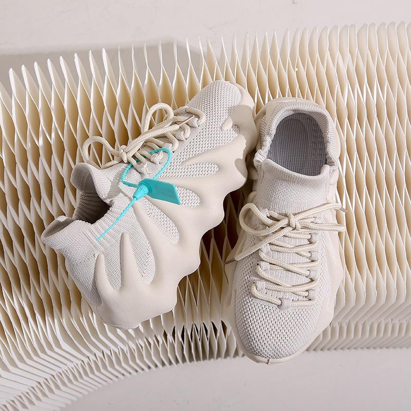 Spring New Black Versatile Non-slip Soft-soled Work Shoes Women's Octopus Women's Flying Knitting Sneakers