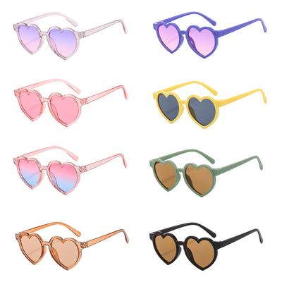 Fashion Heart Shaped Children Sunglasses Classic Cute Summer Sunglasses Girls Boys Sun Glasses UV400 Eyewear Baby Shade Glasses