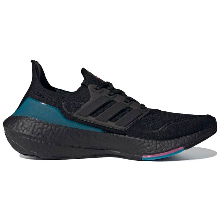 Adidas UltraBoost 21 Black Active Teal Unisex Sneakers Core-Black Carbon FZ1921