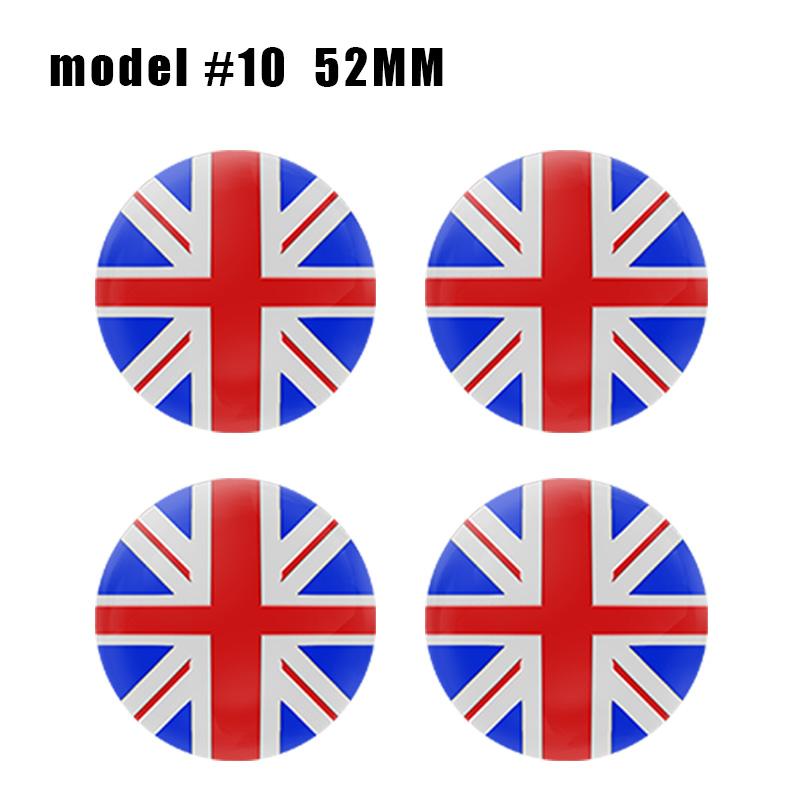 4Pc 54mm 52mm Car Wheel Center Cap Hub Covers Badge Stickers For Mini Cooper One JCW F54 F56 F60 R55 R56 R58 R60 R61 Accessories