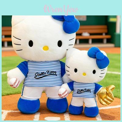 Baseball Hello Kitty Plüschtier mit PP-Baumwollfüllung für Kinder und Sammler