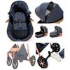 3-in-1 Baby Stroller Combo Car Seat Bassinet Adjustable Diaper Bag High Quality Grey Lightweight Stroller