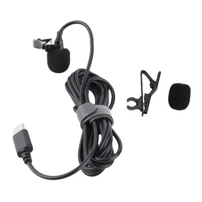 Lavalier-Mikrofon USB Typ C Kabelgebundenes Ansteckmikrofon für Interview Smartphone-Aufnahme Video Online