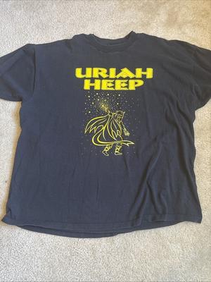 Camiseta Negra Color Uriah Heep Banda Rara Negra Unisex S-5XL SG994 Camiseta Unisex