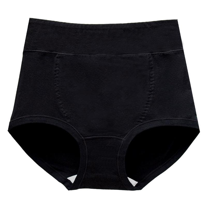 

Женские трусы с высокой талией и контролем живота, хлопковая ластовица, антибактериальные, с эффектом лифтинга ягодиц, контроль живота, формирование фигуры, женские трусы-треугольники XL чёрный
