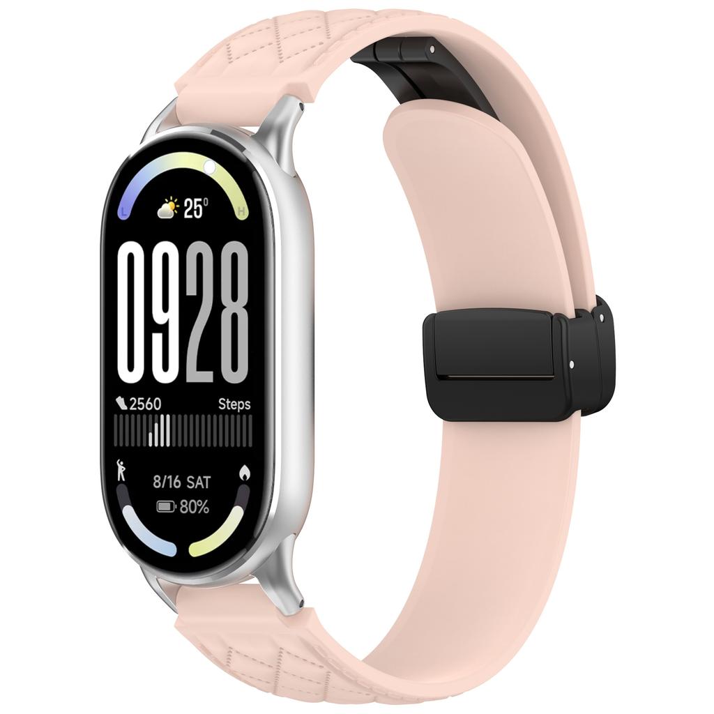 Magnetic Sport Band for Miband 10/9/8 Silicone Strap For Xiaomi Watch 8/9/10 NFC Smartwatch Replacement Women Bracelet