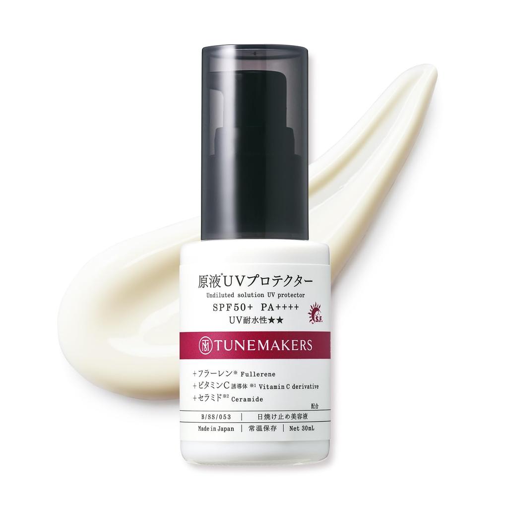TUNEMAKERS Sunscreen, Undiluted UV Protector, 30ml, SPF50+ PA++++, Makeup Base, Serum, Waterproof, No Cleansing Needed, Fragrance Free