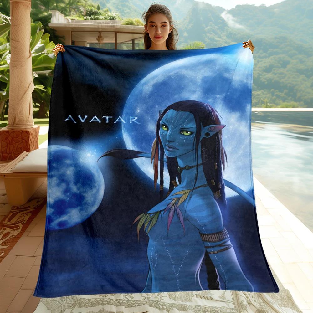 Avatar Movie HD Printed Flannel Thin Blanket.Four Season Blanket.for Sofa,beds,living Rooms,travel Picnic Blanket Gifts