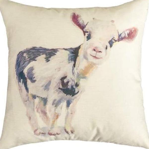 New Creative Cartoon Farmhouse Cow Animal Pillow Case Home Decoration Living Room Car Cushion