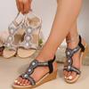 Kilesandaler for kvinner Sko med åpen tå Komfortable slip-on sandaler for sommeren