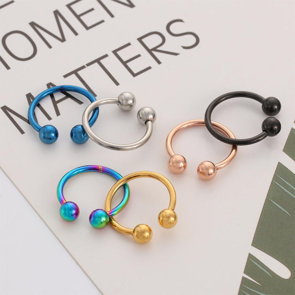 

Уличный панк новые мужские унисекс открывающиеся кольца из нержавеющей стали шариковые кольца для пальцев