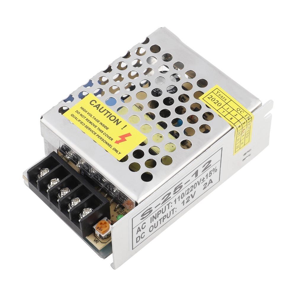 

25W 12V 2A Switching Power Supply Adapter Aluminum Alloy High Efficiency Power Supply Driver Reliable Performance бежевий
