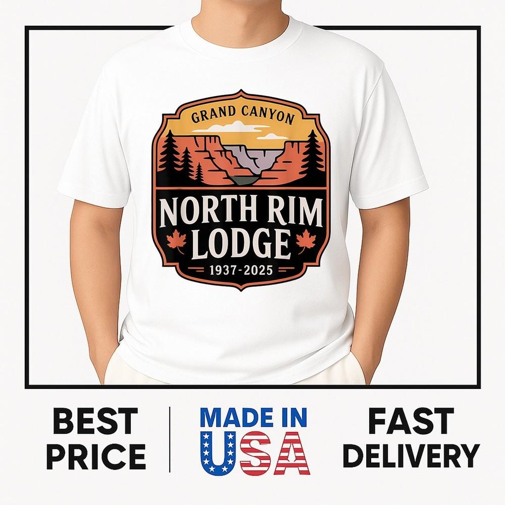 Grand Canyon North Rim Lodge 1937–2025 Tribute T-Shirt ON TREND Unisex T-Shirt M