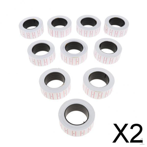2x 1 Rolls 6pcs Price Gun Labels for -55 Labeller Pricemarker Stickers