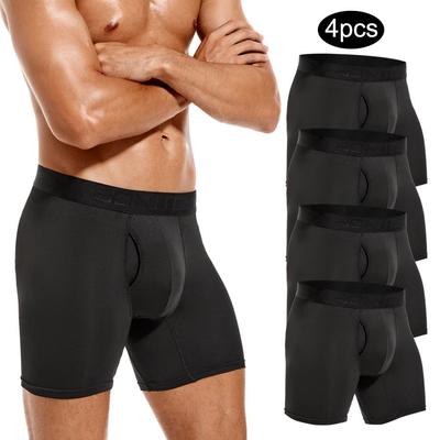 Boxer da 4 pezzi con apertura frontale per mutandine da uomo Boxer da uomo Confezione da uomo di marca