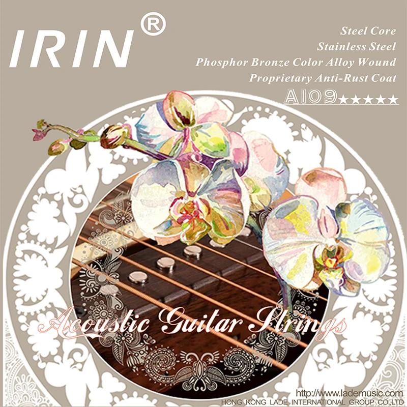 IRIN Acoustic Guitar Strings Stainless Steel Wire Rustproof Guitarra Strings Acoustic Guitar Portable Accessories