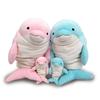 Morisaka Global Mochi Dolphin Light Blue Mini Dolphin Plush Toy, Soothing, Soft and Squishy, Cute Animal, Mochi Series MOIR-0088LB