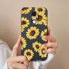 Geeignet für Redmi Note 7S 10 10S K80 7 8 9 9T 10T 9S Pro Max Plus Neue Hülle Hübsche Schmetterlings-Sonnenblumen-Flüssigsilikon-Anti-Rutsch-Shell für Redmi Capa