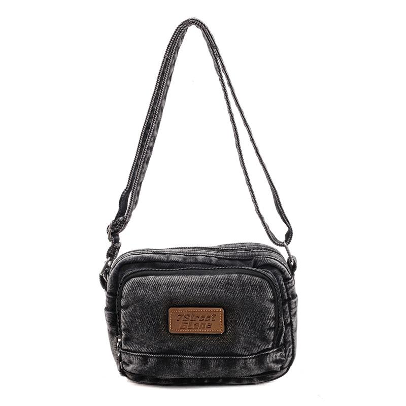 2025 New Fashion Simple Versatile Casual Shoulder Bag Niche Design Denim High Value Messenger Bag