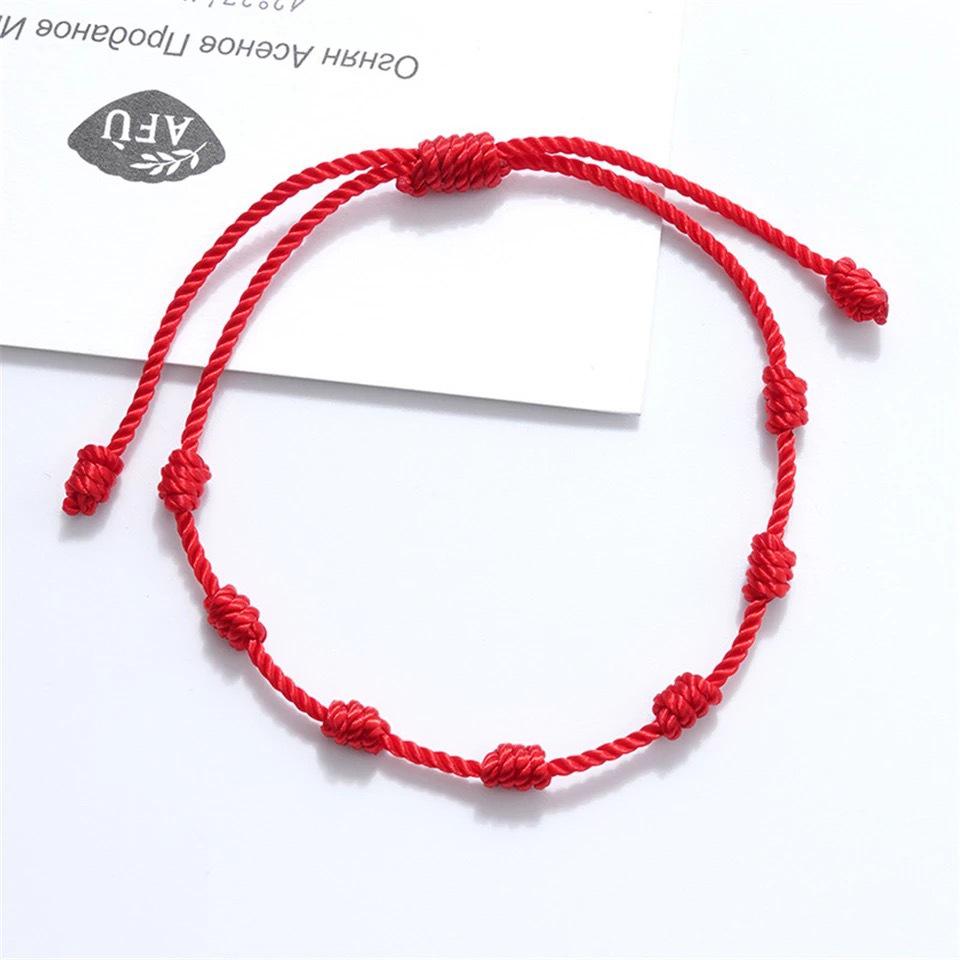 

7-Knot Handmade Adjustable Lucky Bracelet for Couples and Friends