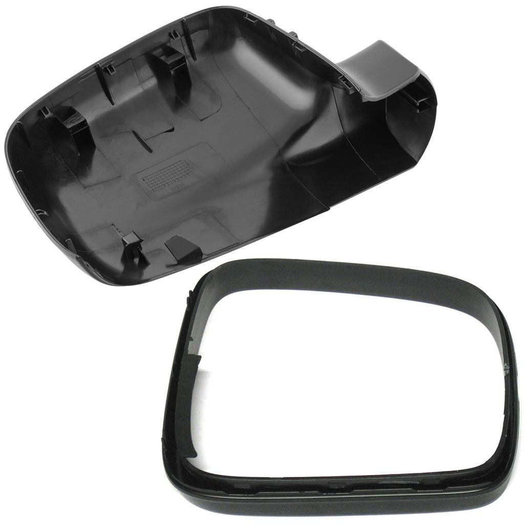 VW T5 03-15 Exterior Mirror Housing + Frame BLACK Left 2 Pcs. SET