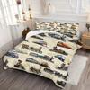 Comforter Vintage Painted Train Railway Pattern 3D Printed Simple Style Bedding Set Soft Comfortable S