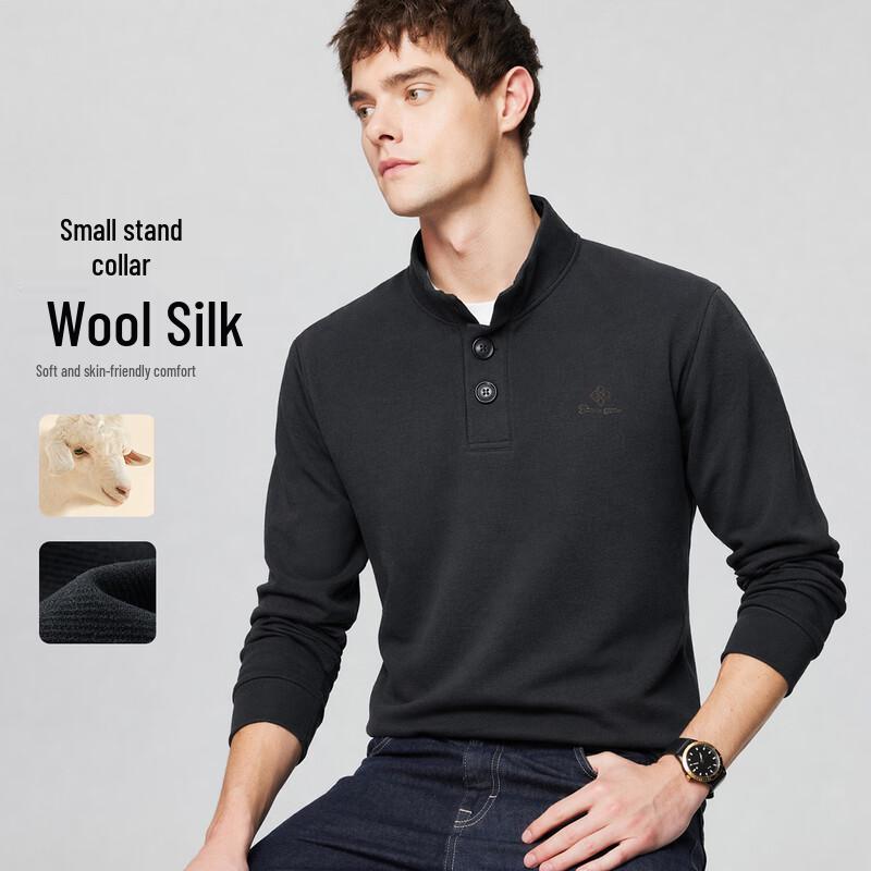 Hodo Men's Wool & Silk Blend Pullover
