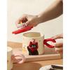 Cartoon cat Cute ceramic mug, couple water cup high-value gift box souvenir birthday gift breakfast cup